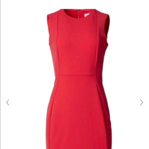 CALVIN KLEIN RED SHEATH DRESS